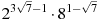 2^{3\sqrt{7}-1}\cdot 8^{1-\sqrt{7}}