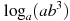 \log_a (ab^3)